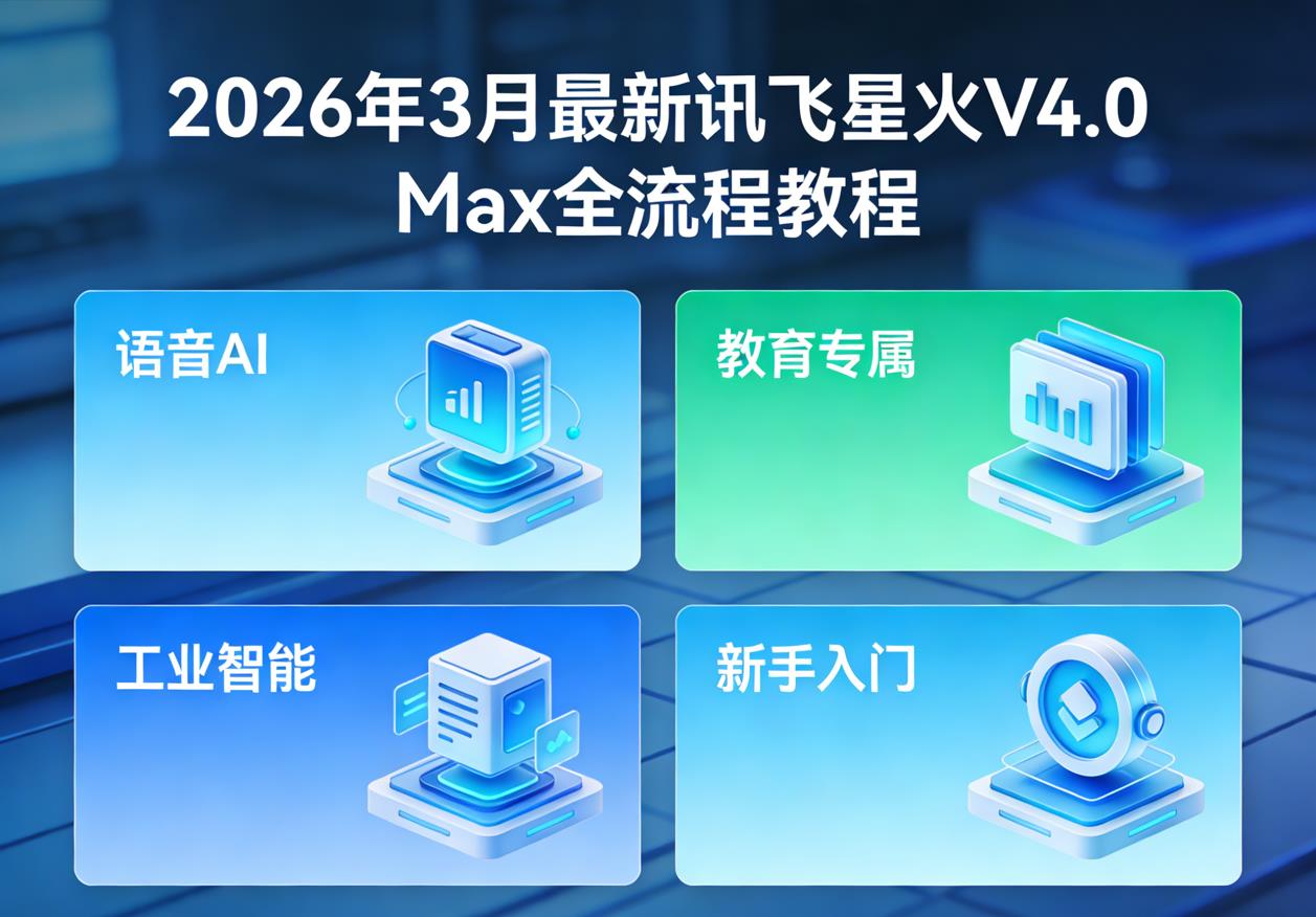 2026年3月最新讯飞星火V4.0 Max全流程教程｜语音AI/教育专属/工业智能/新手入门