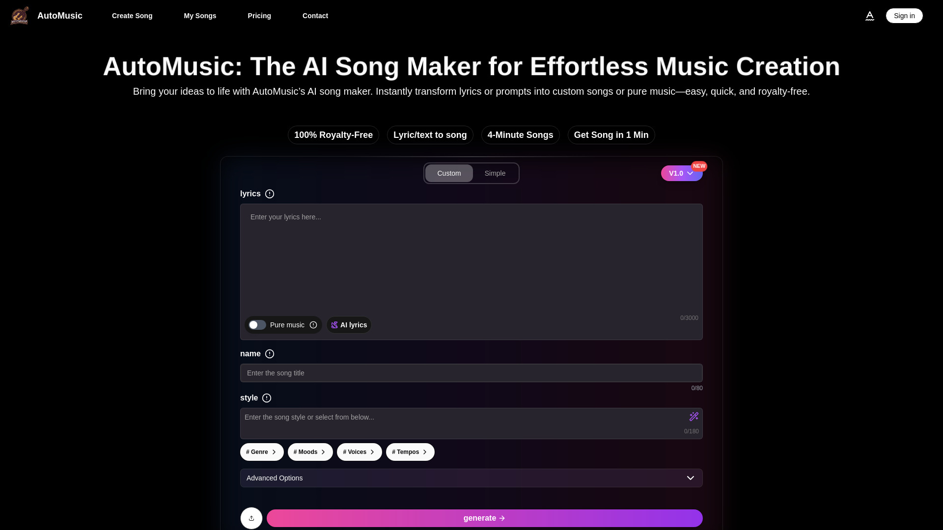 AI Song Maker