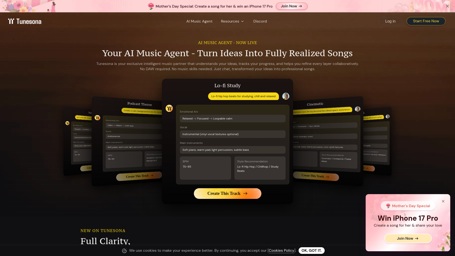 Tunesona AI Music Agent
