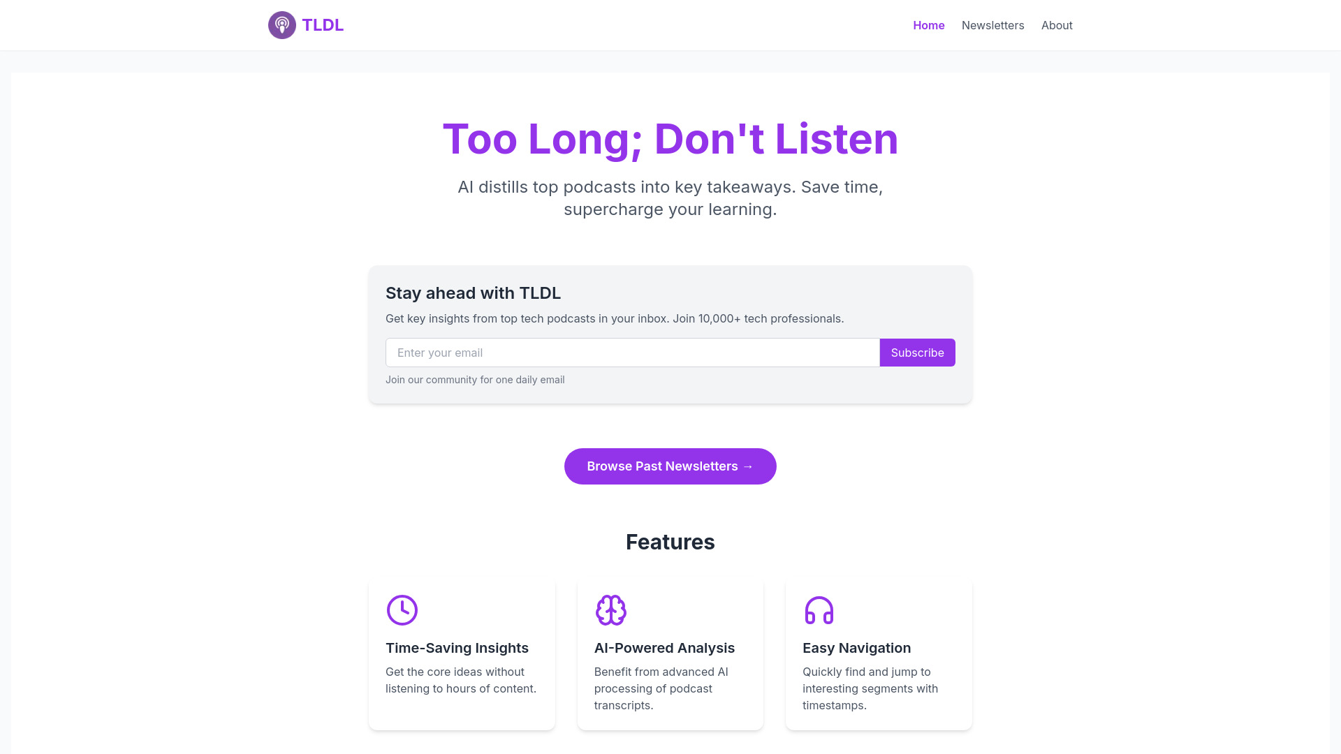 TLDL - Too Long; Don't Listen