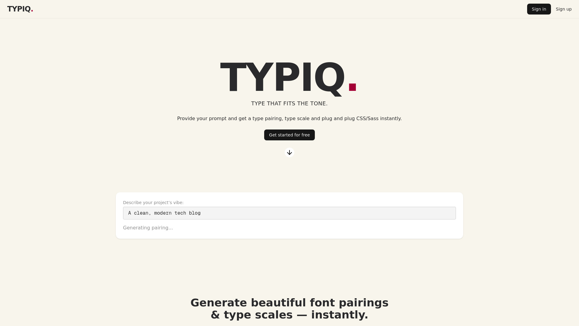 Typiq