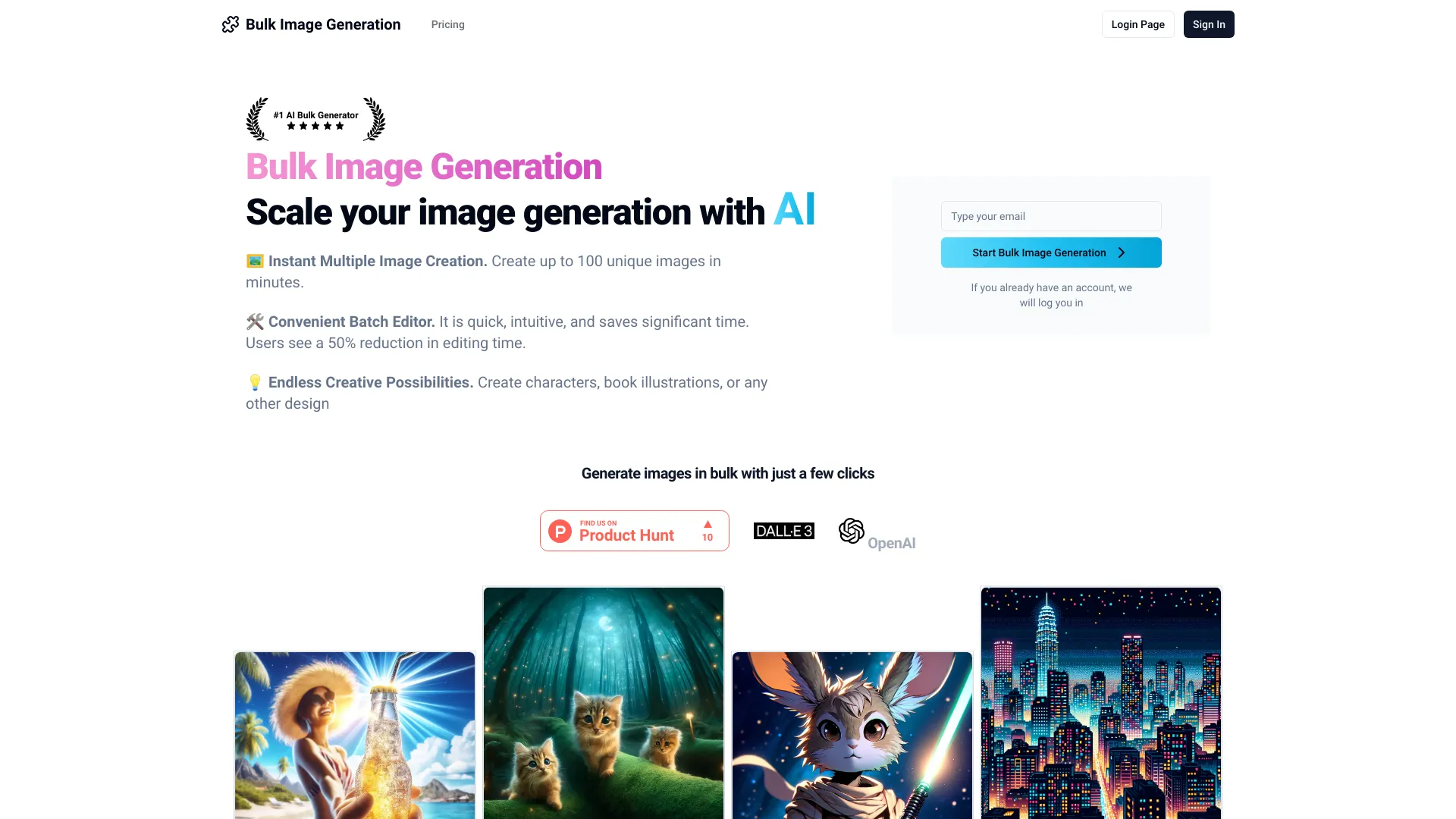 Bulk Image Generation