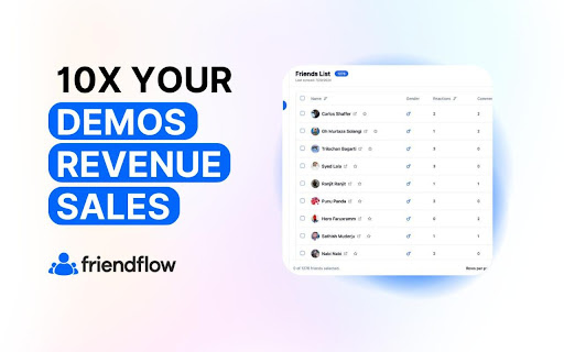FriendFlow - 谷歌插件