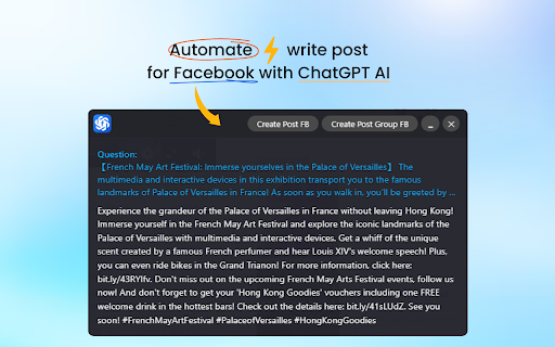 GPT-For-Facebook - 谷歌插件