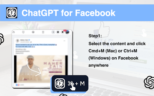 Facebook™ AI Comment Generator - 谷歌插件
