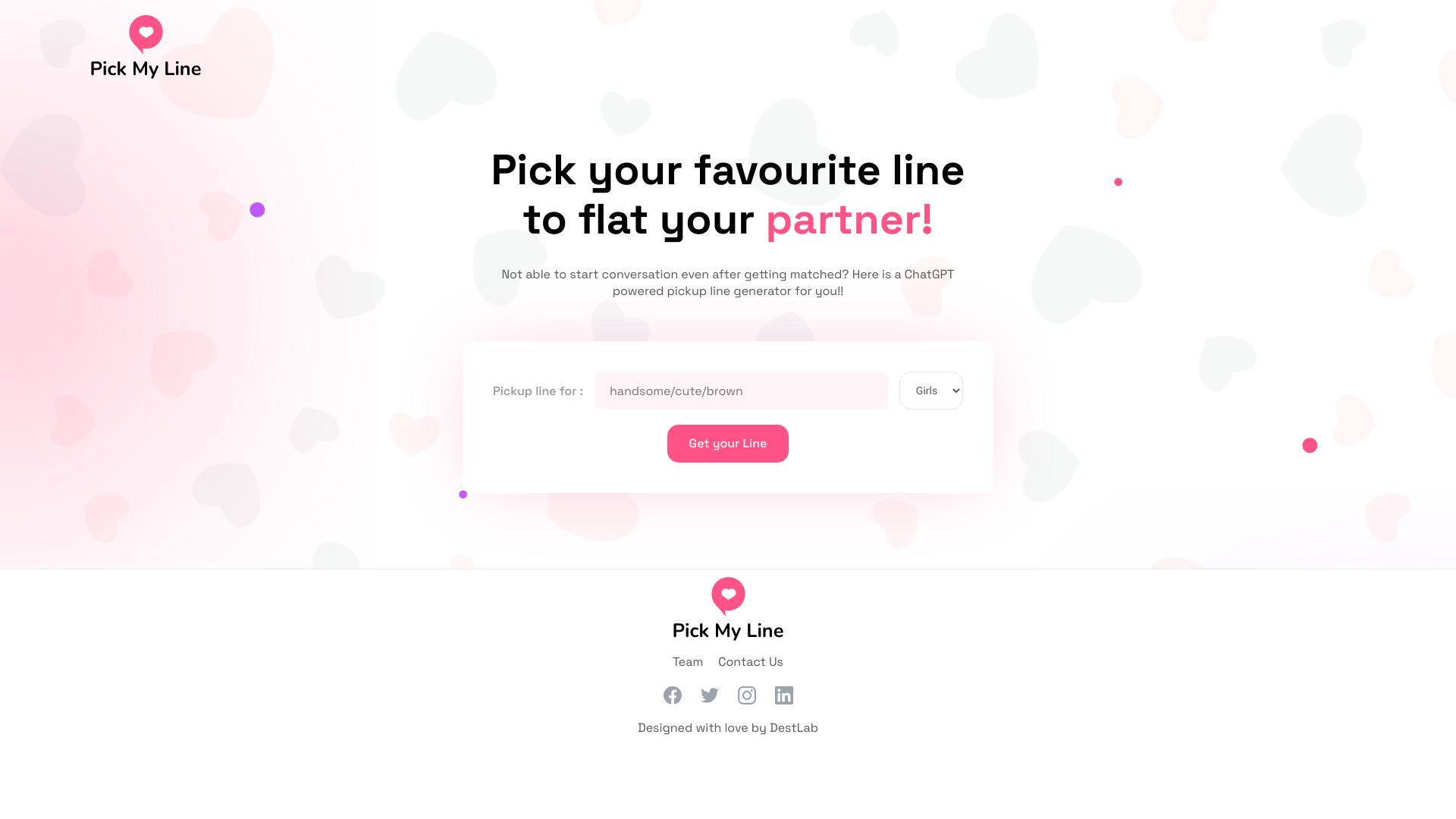 Pickmyline.online