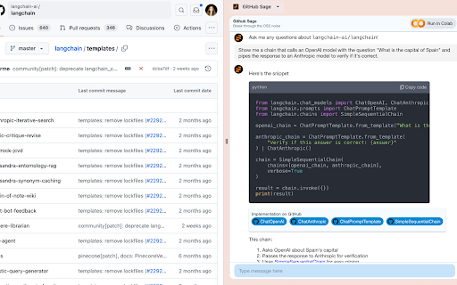 GitHub Repository AI Assistant - 谷歌插件