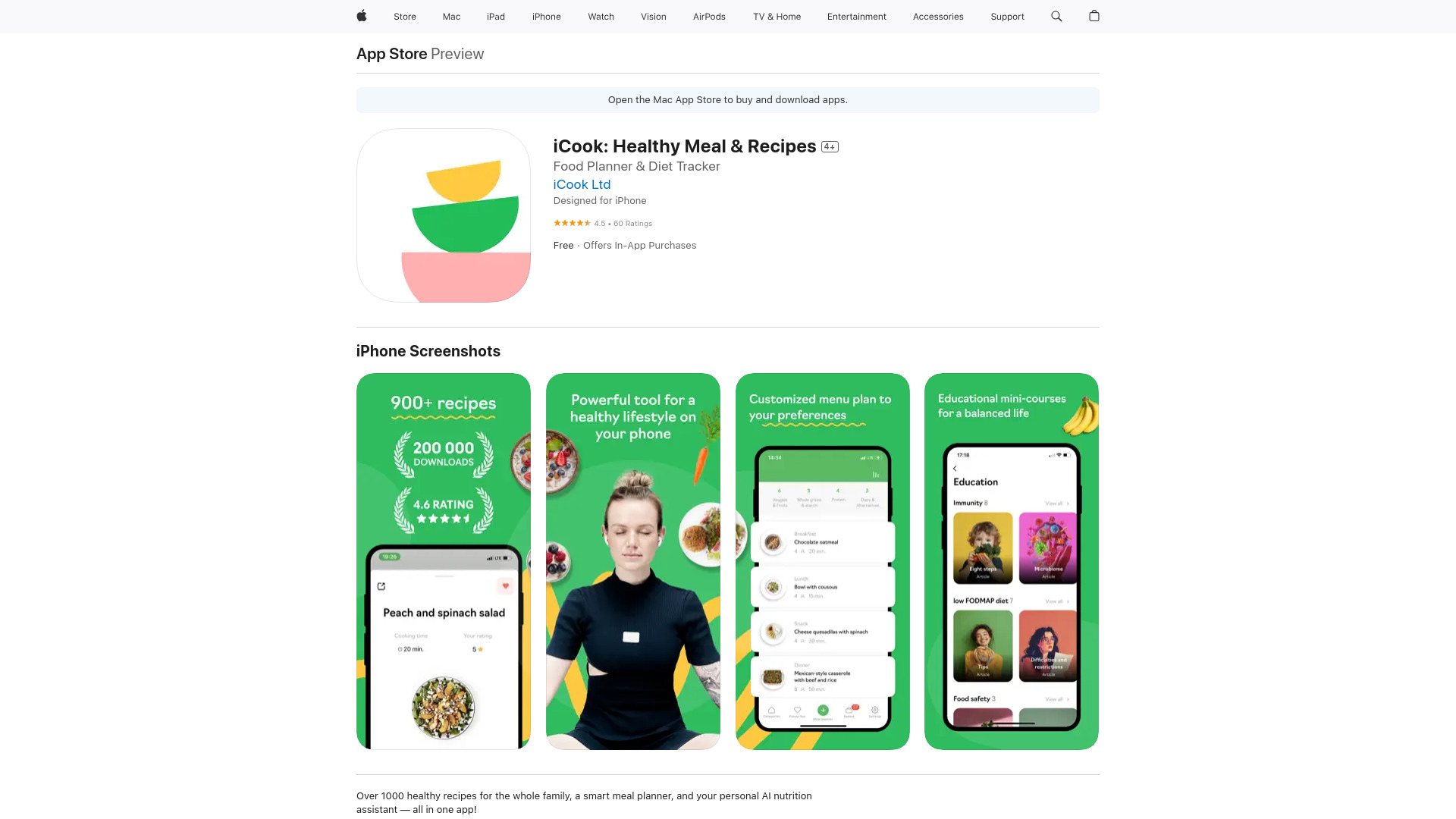 iCook: Healthy Meal & Recipes