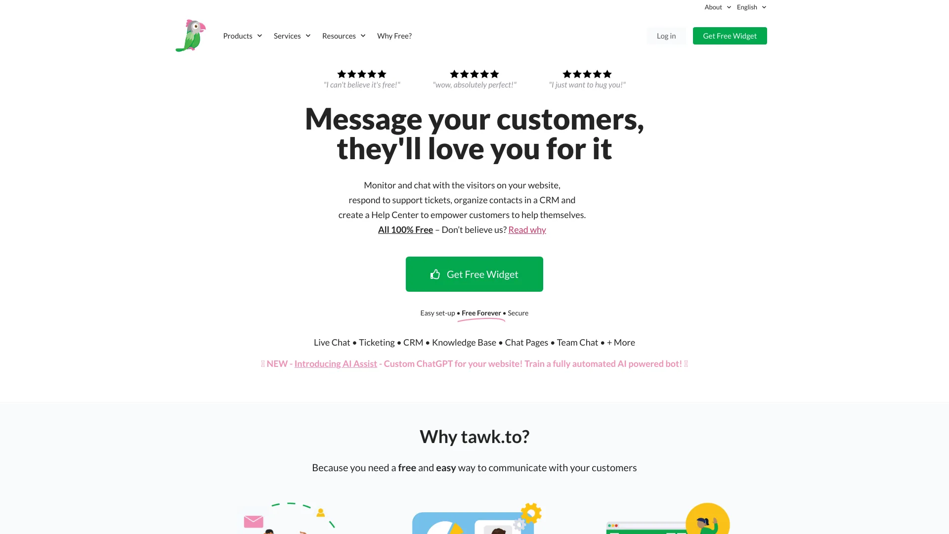 tawk.to Hire Chat Agents
