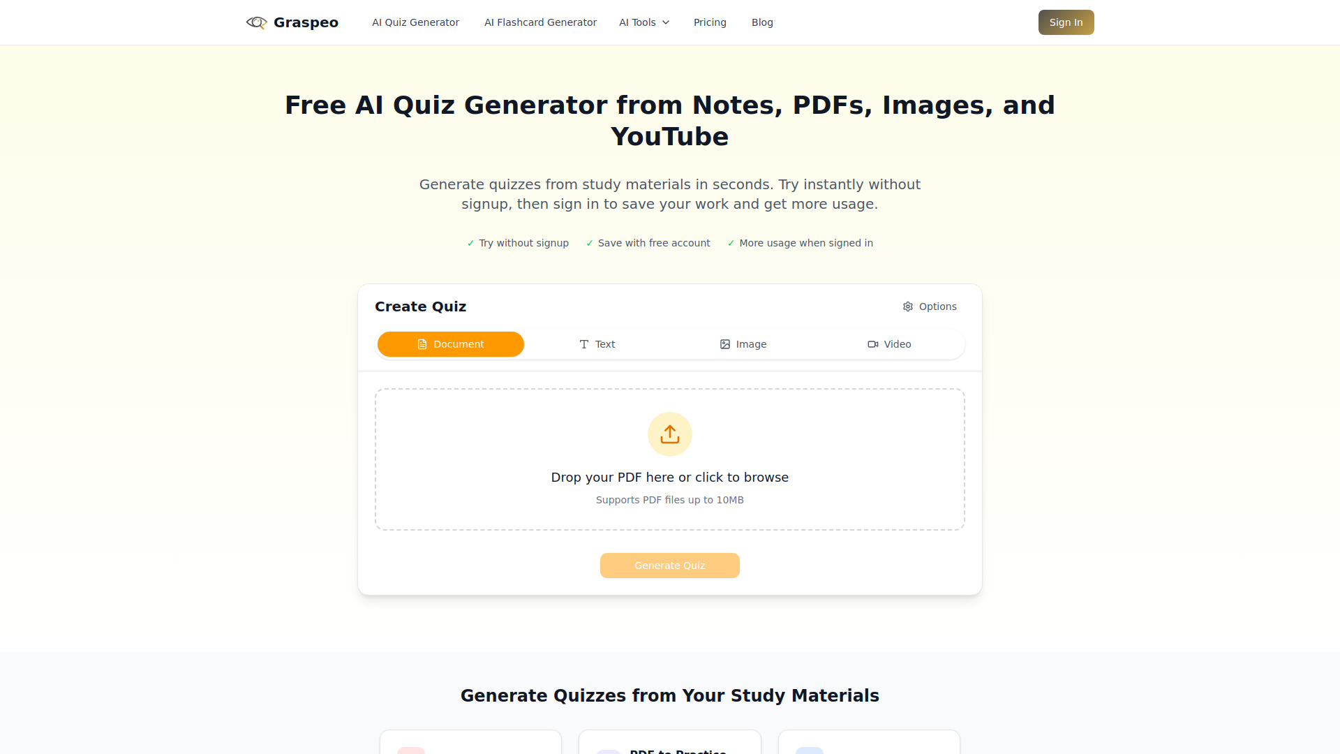 AI Quiz Generator