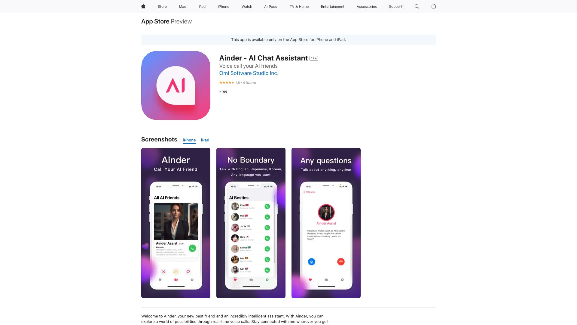 Ainder - Find Anime AI Friends