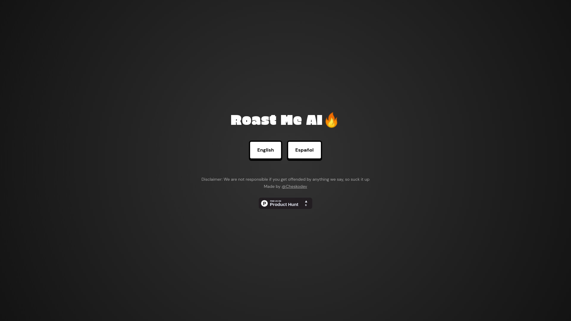 Roast Me AI