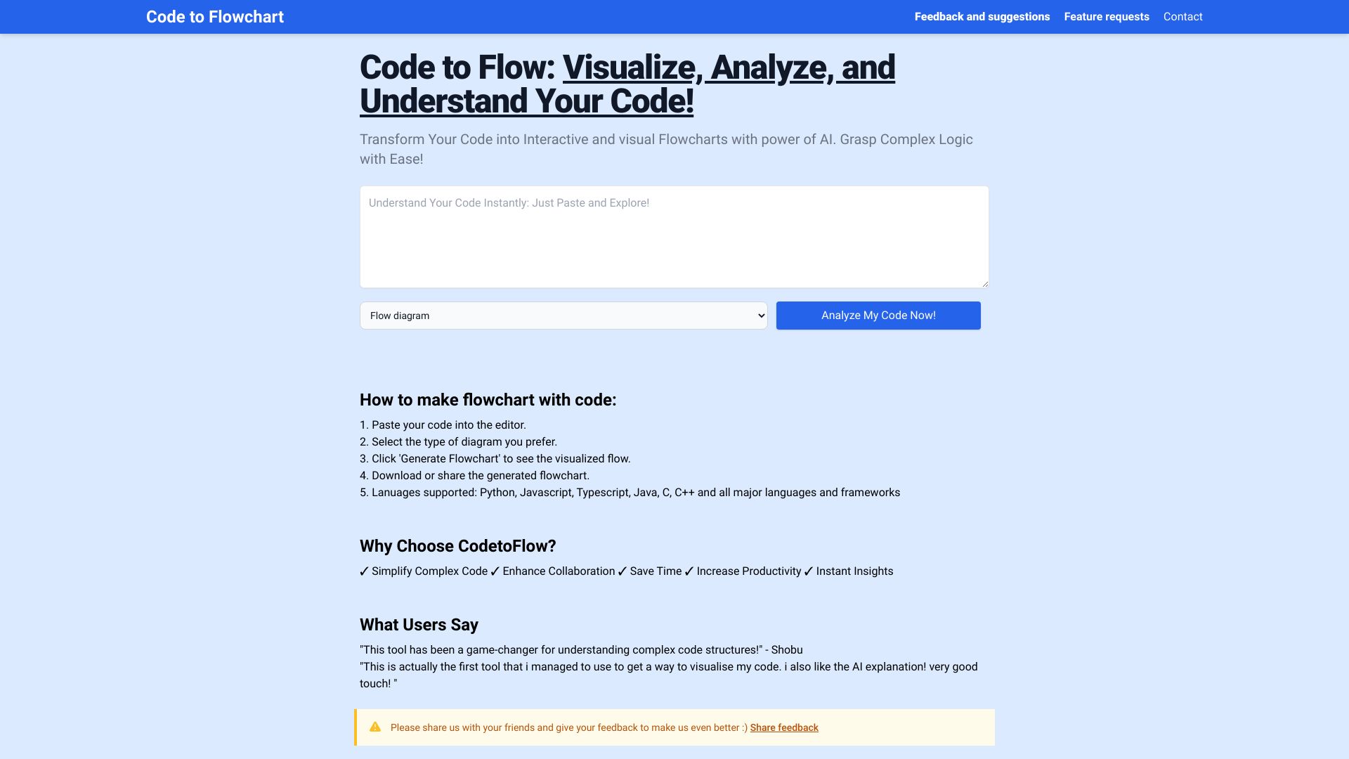 Code to Flow