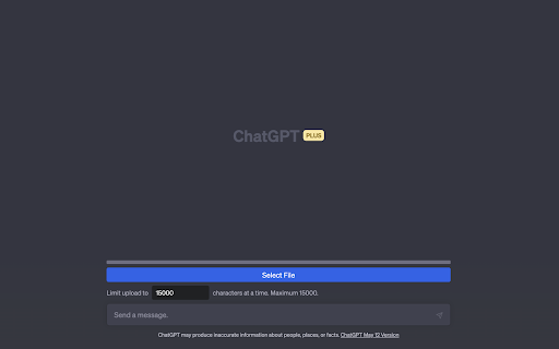 ChatGPT File Uploader Extension - 谷歌插件