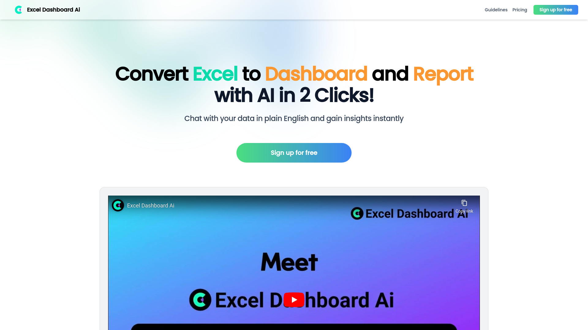 ExcelDashboard Ai