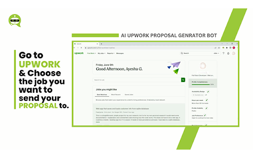 AI-powered Upwork Proposal Bot - 谷歌插件