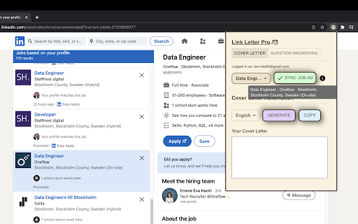 AI-Powered Job Search Automation for LinkedIn - 谷歌插件