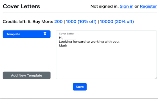 Upwork ChatGPT Cover Letter Generator - 谷歌插件