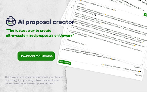ChatGPT AI Proposal Generator for Freelancers - 谷歌插件