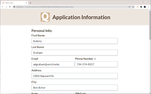 Job Application Autofiller - 谷歌插件
