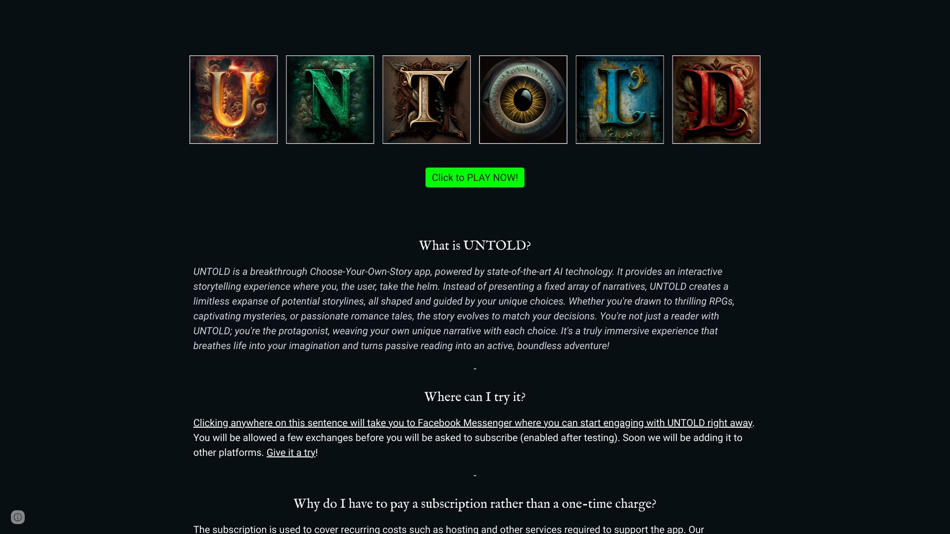 Play Untold
