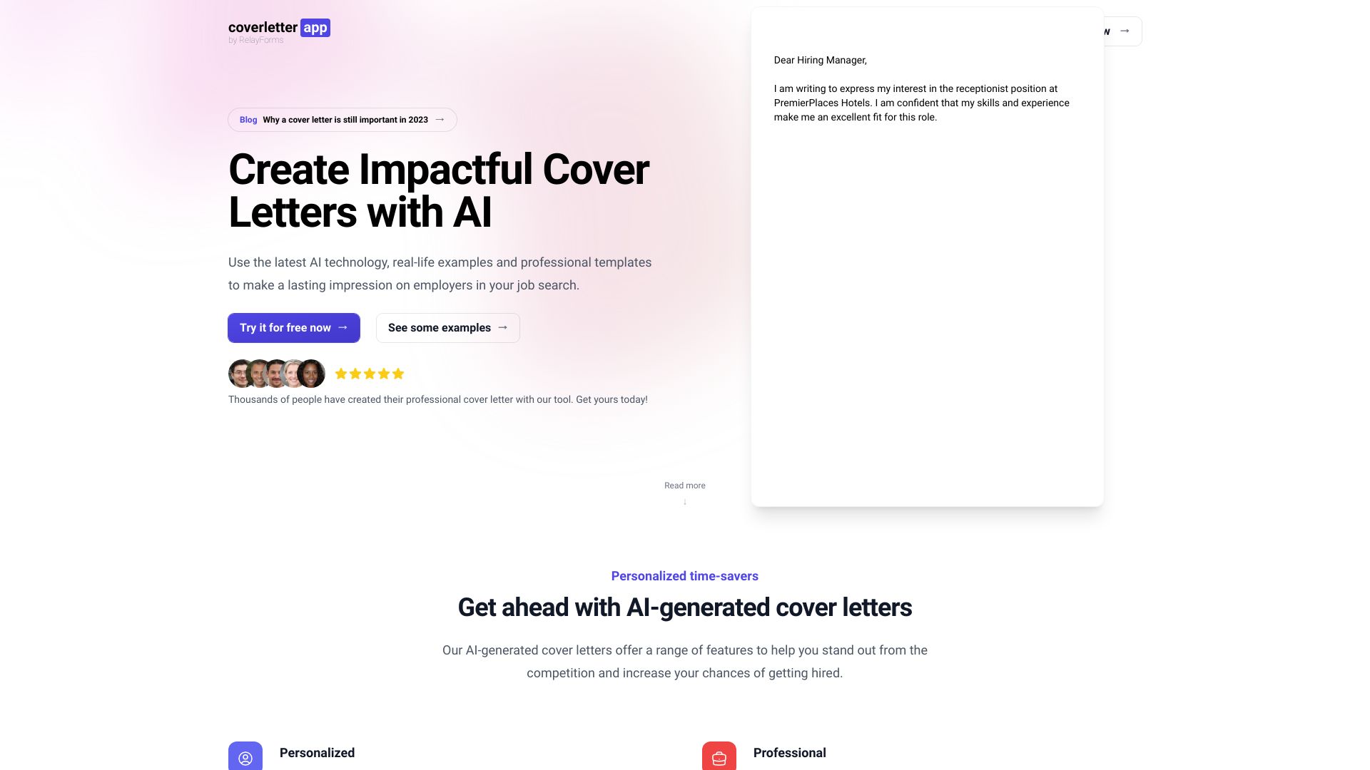 CoverLetter.app
