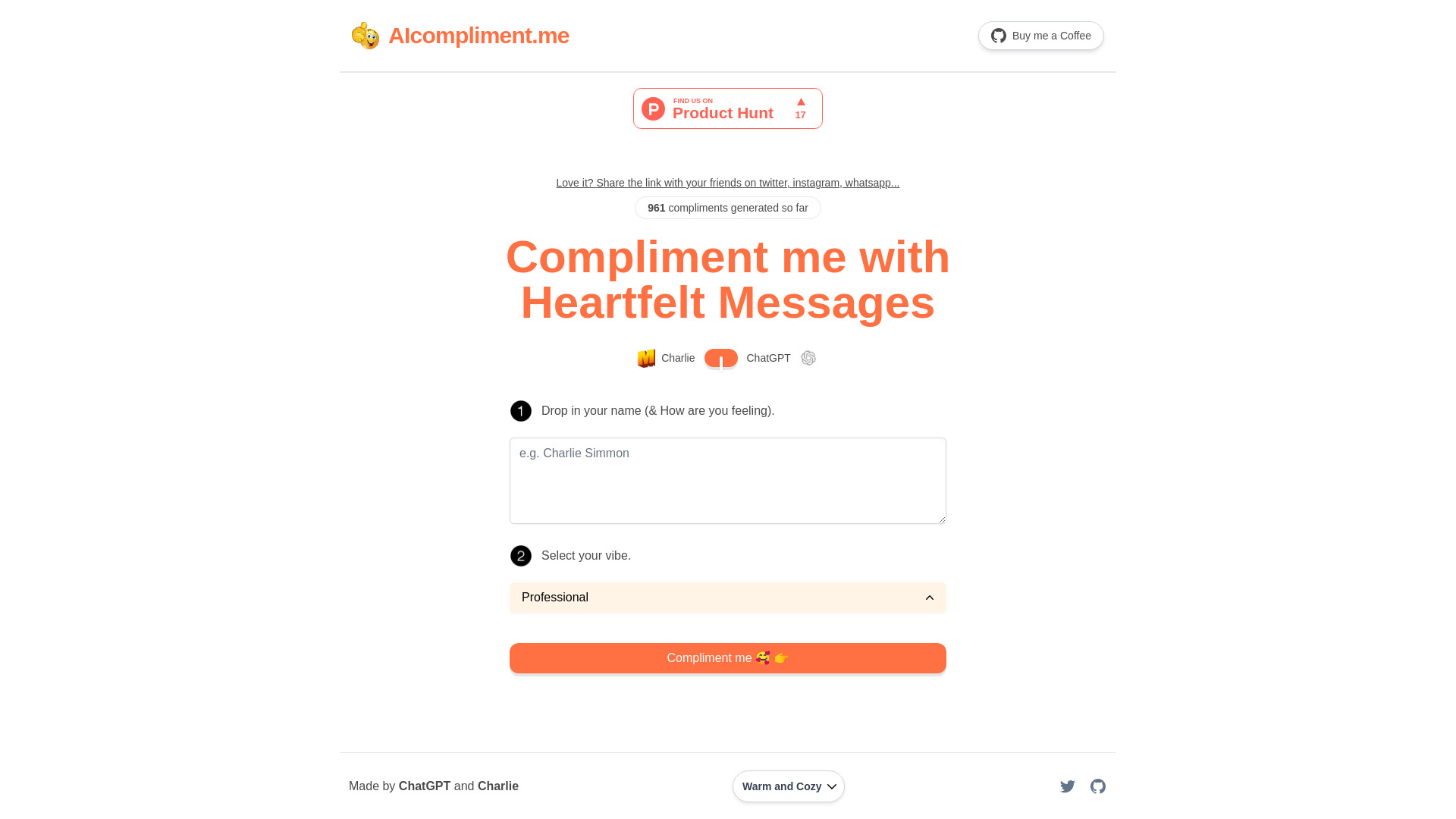 AIcompliment.me