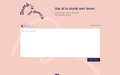 Dumb It Down - 谷歌插件