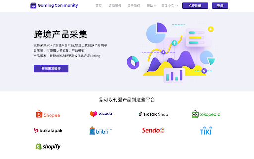 Cross-Border E-Commerce Platform Listing Tool - 谷歌插件