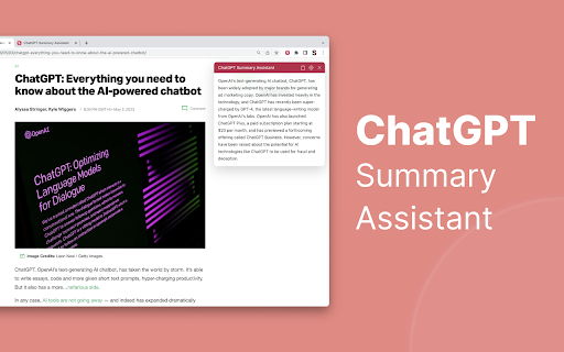 ChatGPT Summary Assistant - 谷歌插件