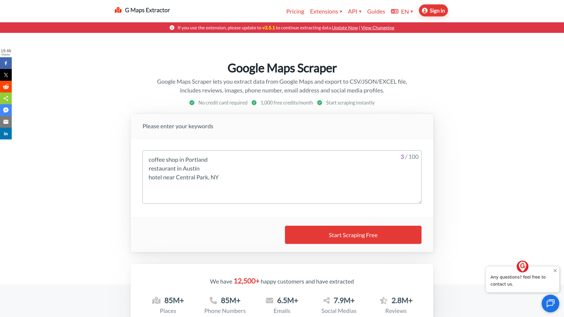 Google Maps Scraper