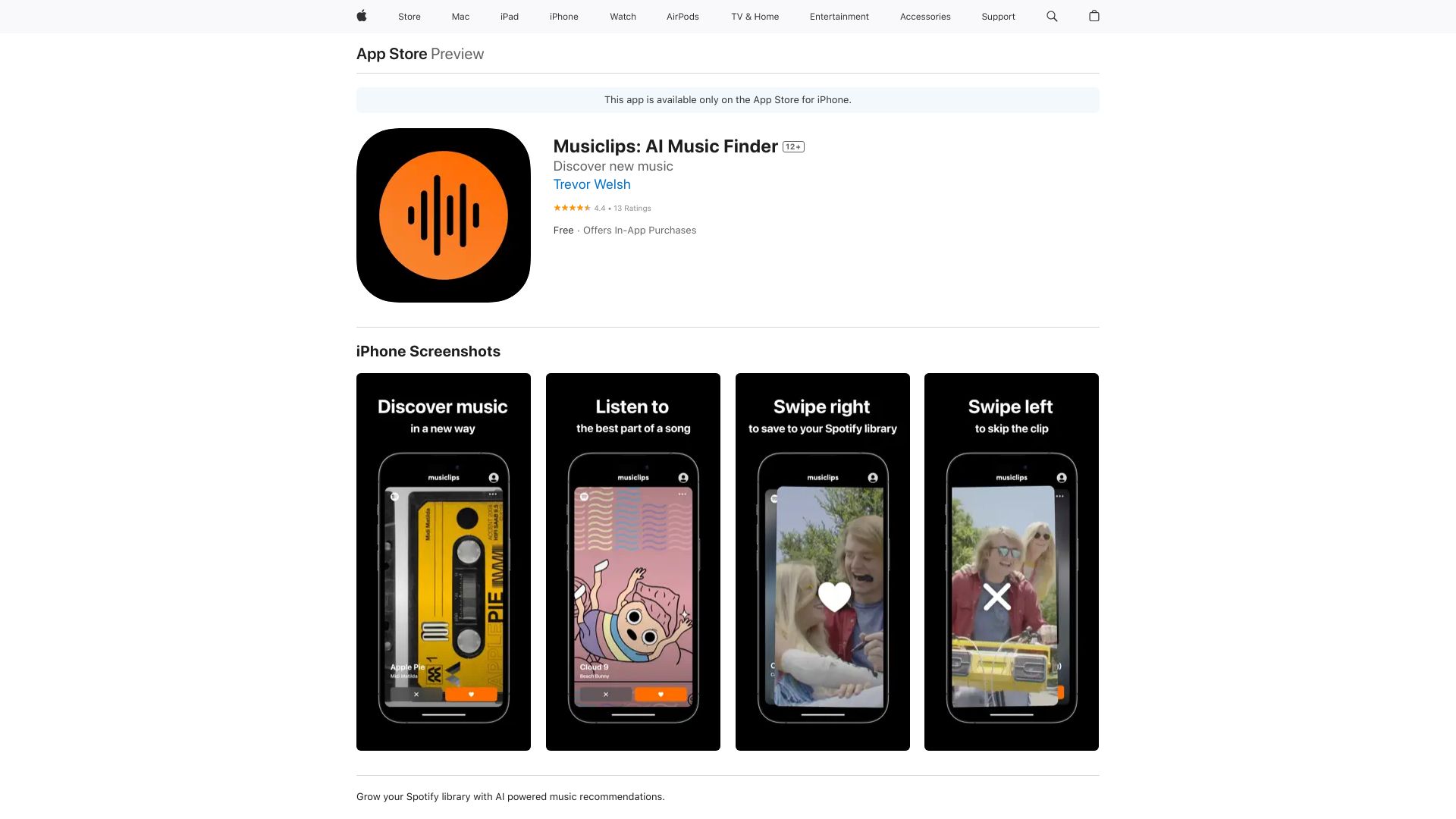 Musiclips for Spotify