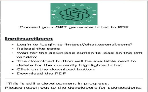 ChatGPT Download Extension - 谷歌插件