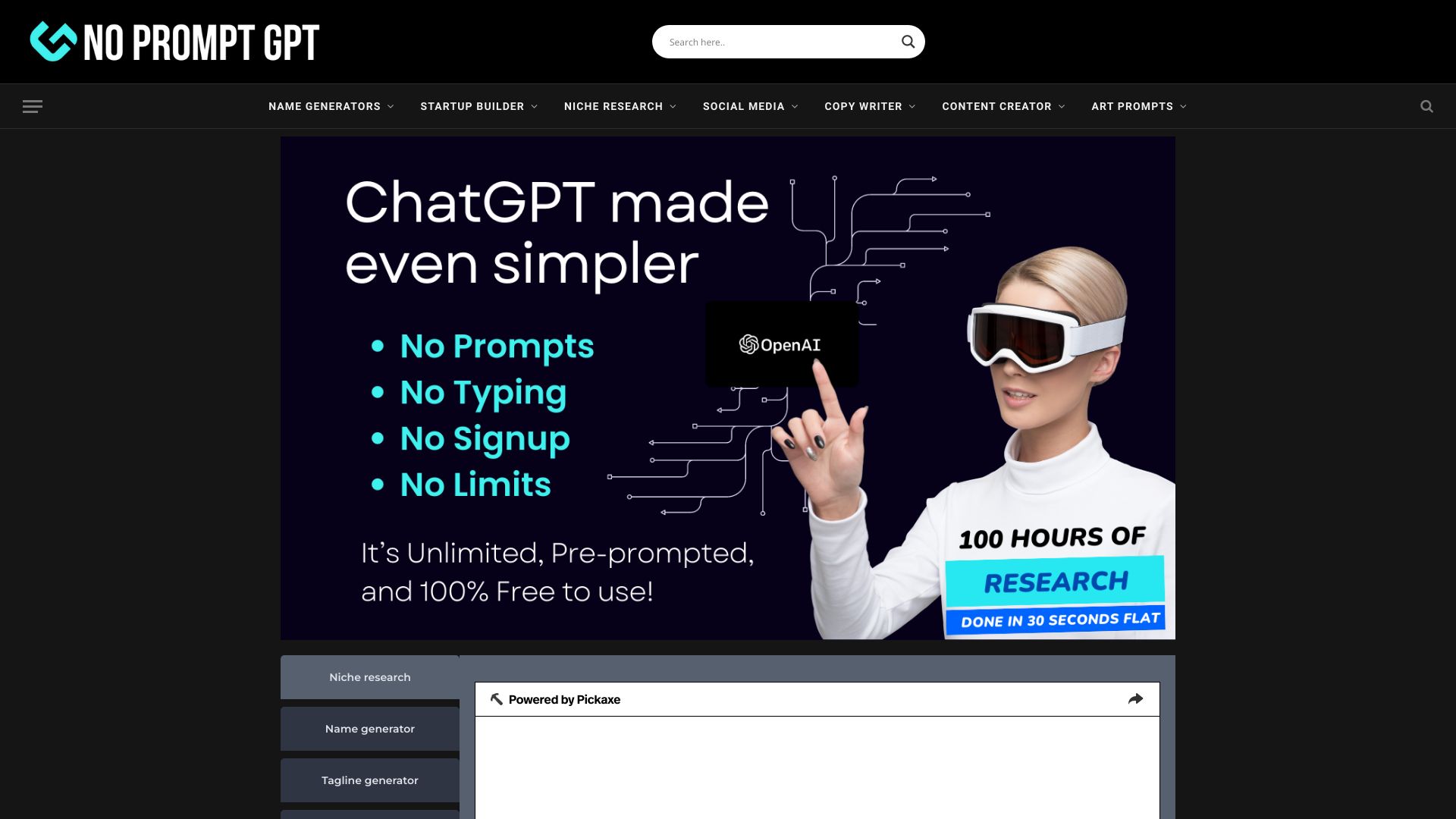 NoPromptGPT