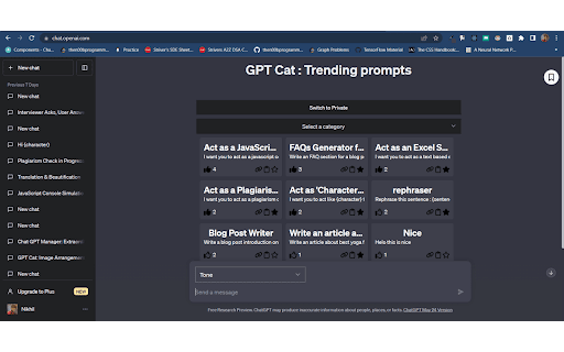 GPT Cat - 谷歌插件