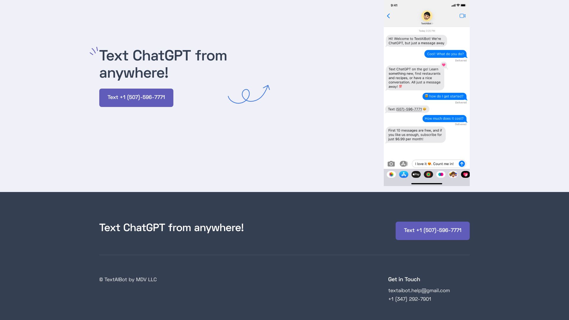 ChatGPT via Text