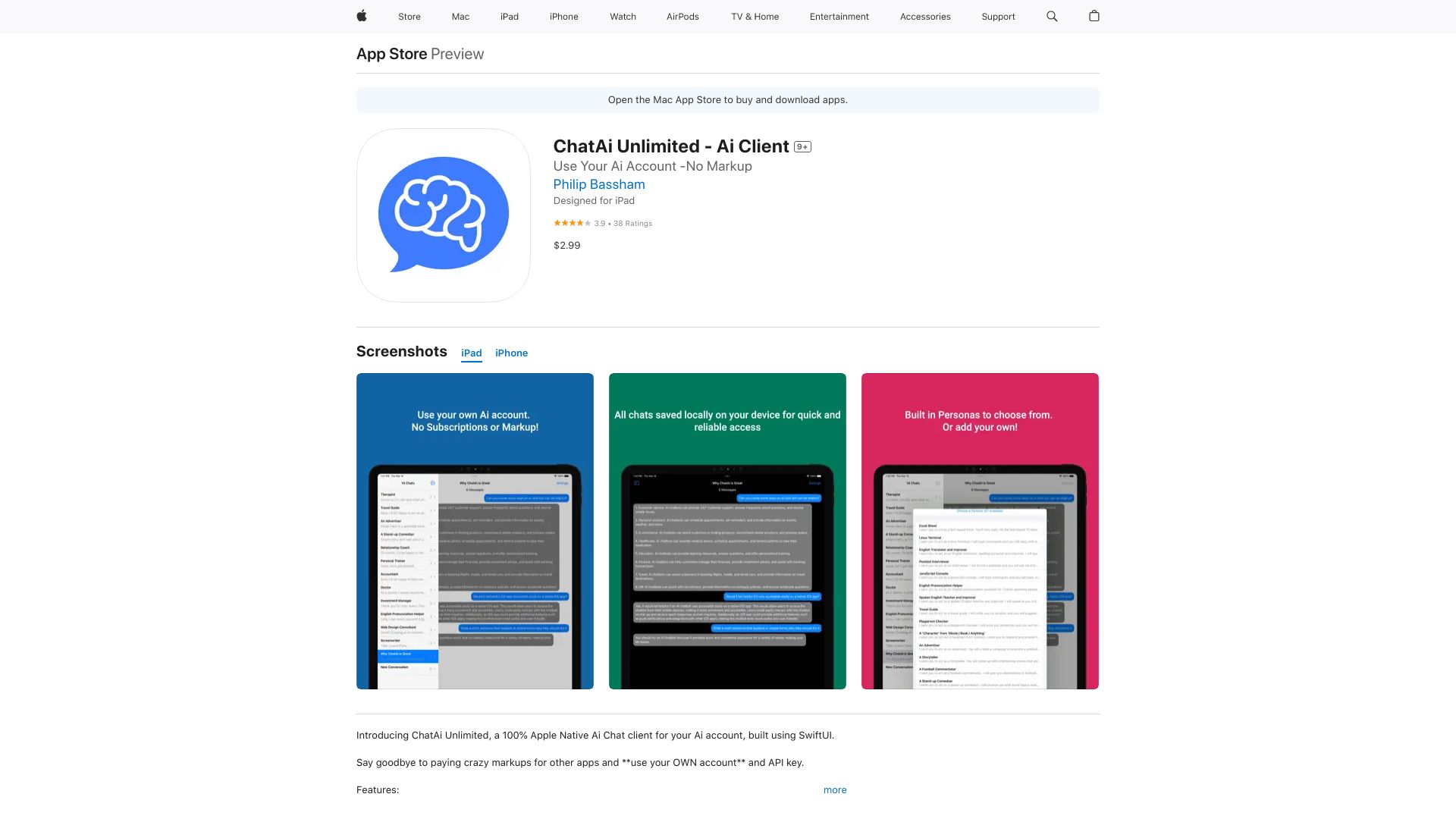 ChatAi Unlimited - Ai Client