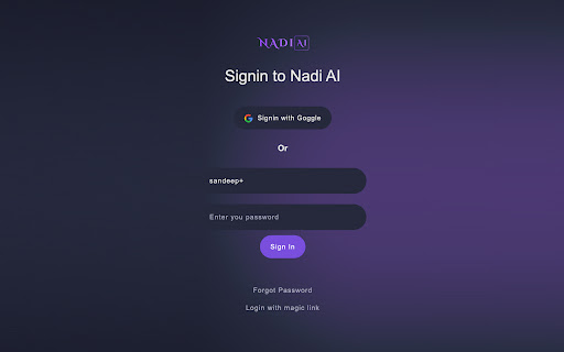 Nadi AI - 谷歌插件