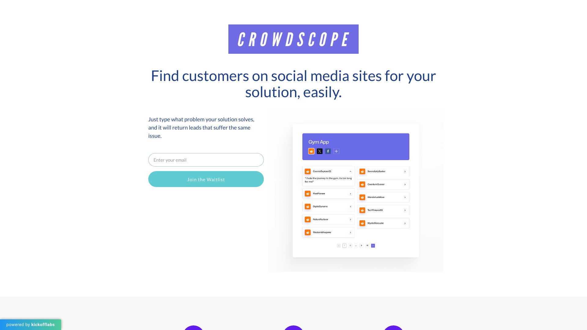 Crowdscope Waitlist