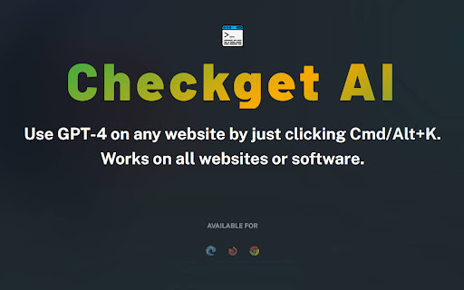 Checkget AI - 谷歌插件
