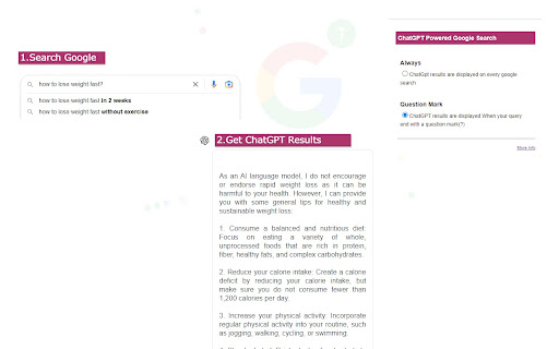 ChatGPT Search Extension - 谷歌插件