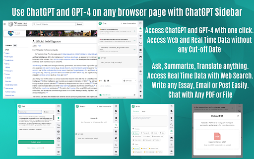ChatGPT Sidebar & GPT-4 Vision & Gemini by AITOPIA - 谷歌插件