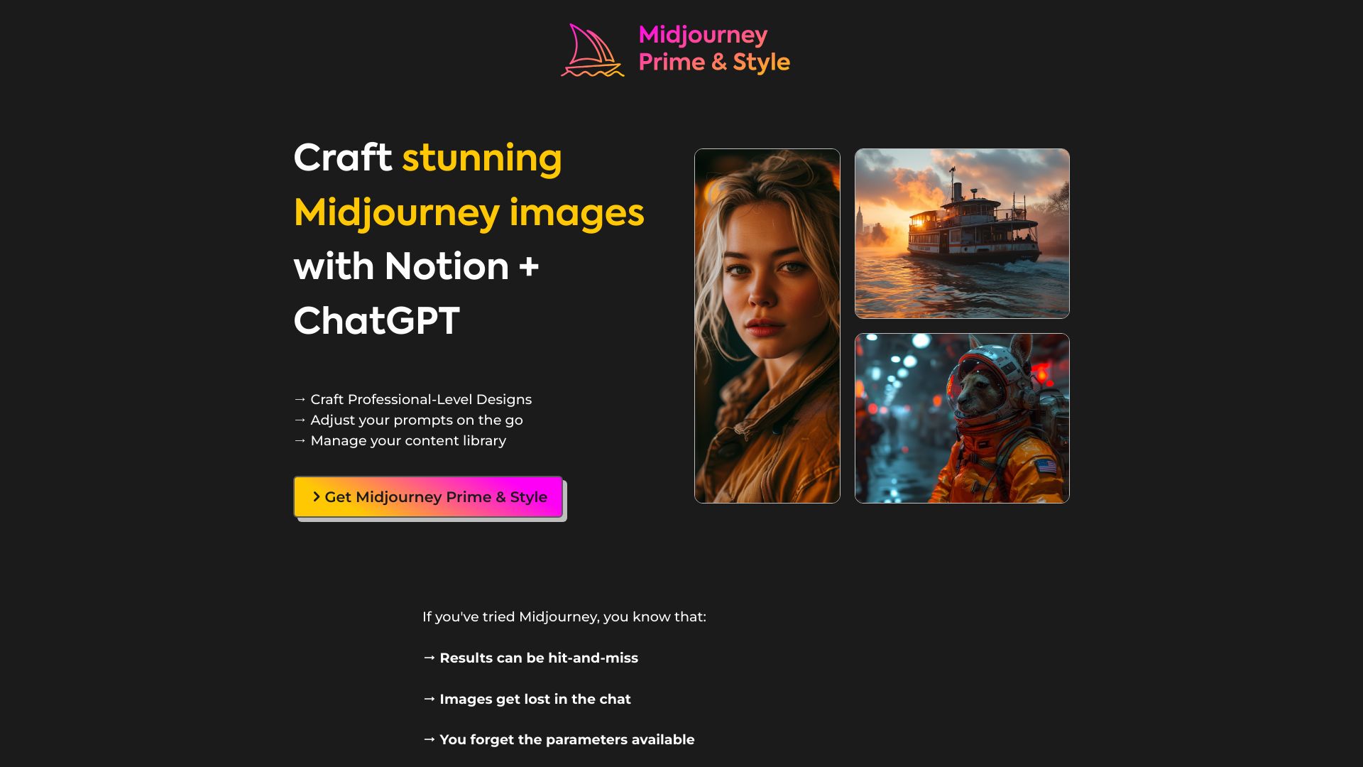 Midjourney Prime & Style for Notion