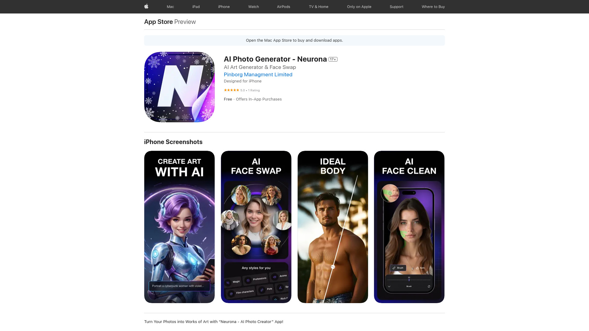 Neurona AI Photo Generator