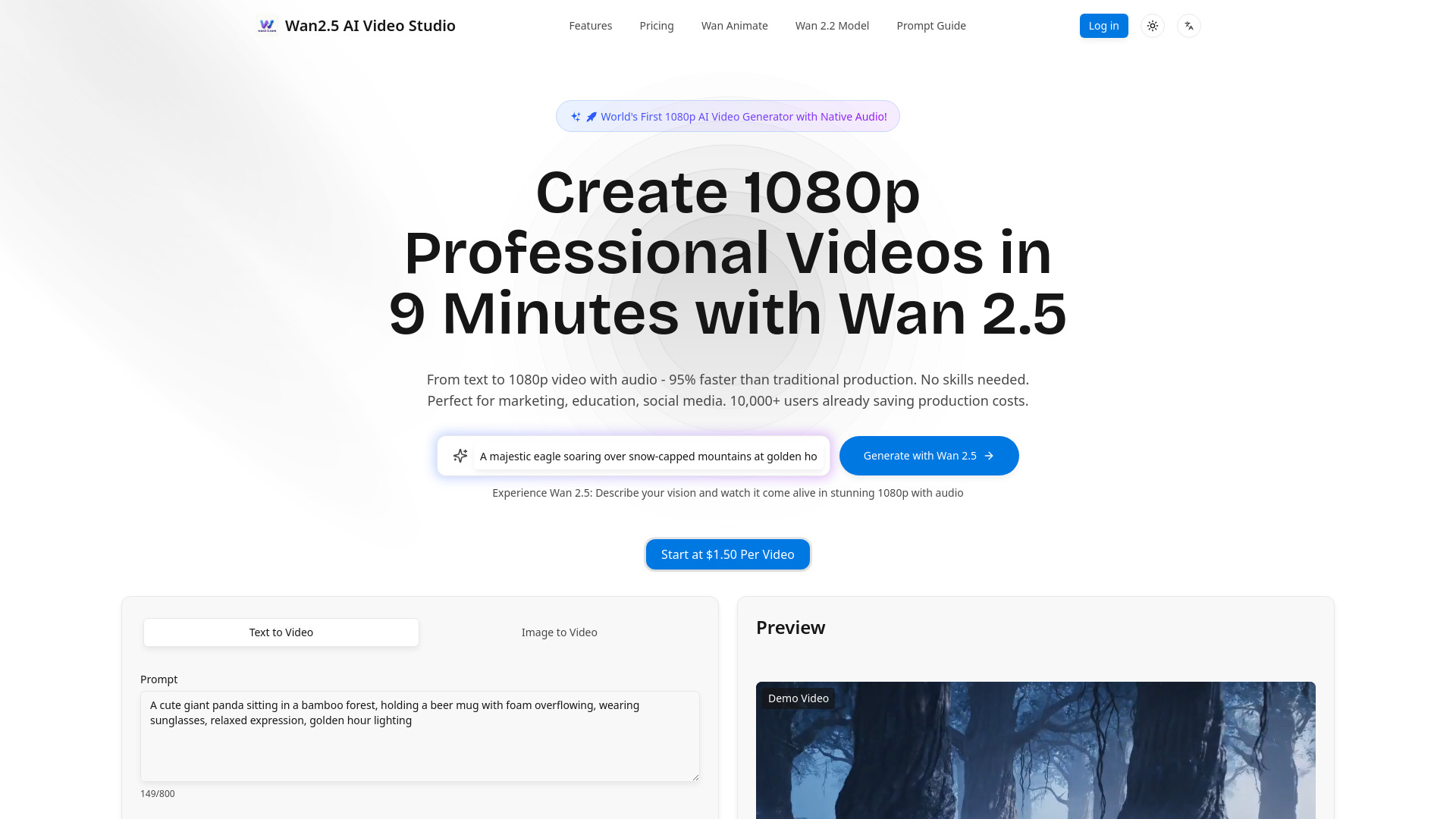 Wan2.5 AI Video Studio