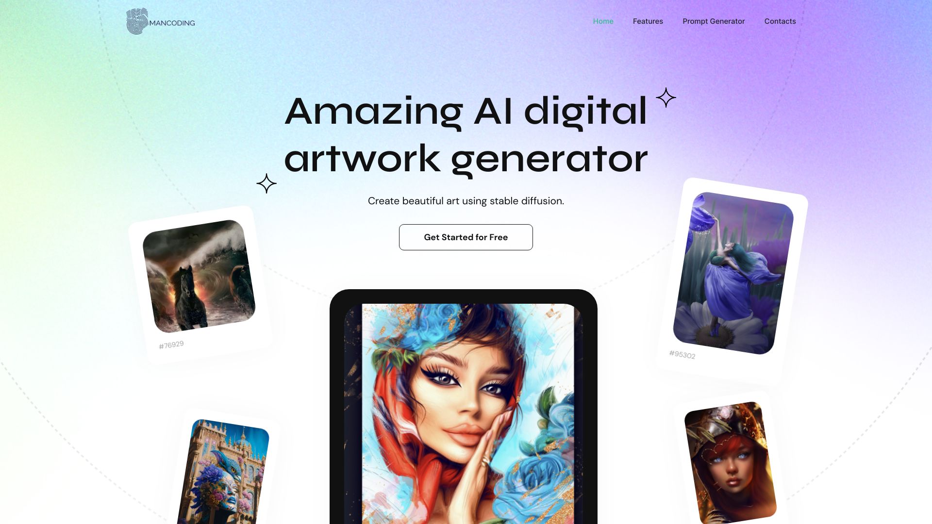 Mancoding Art Generator