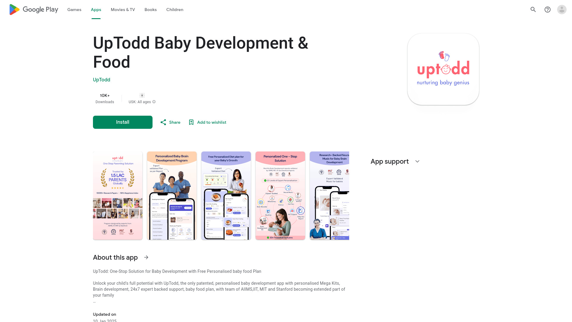 UpTodd Baby Development & Food