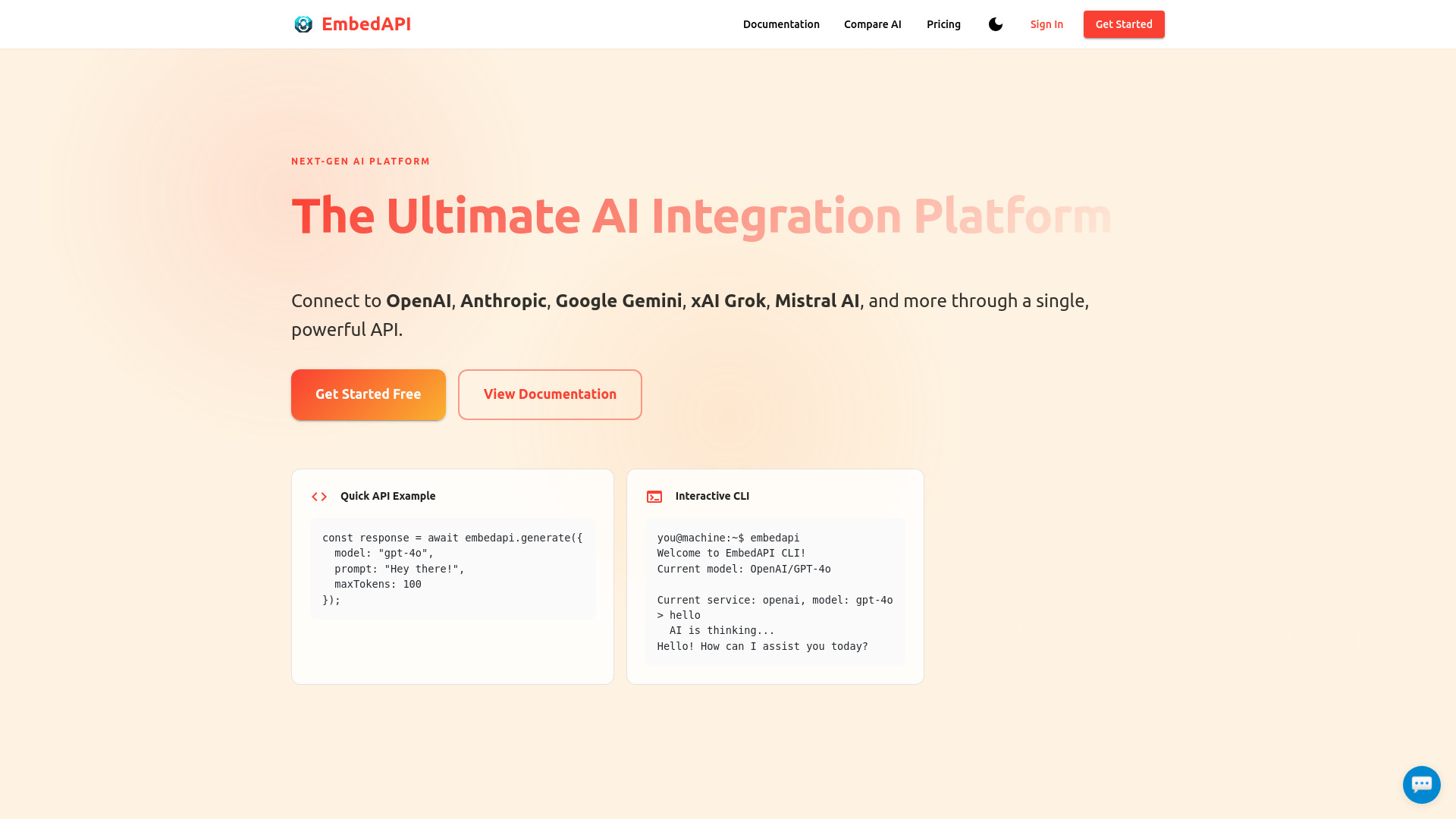 EmbedAPI