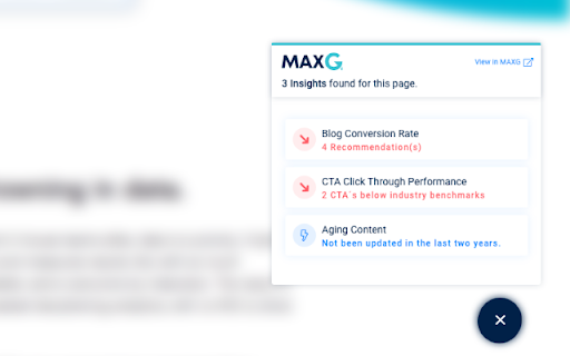 MAXG (Marketing Advisor for eXponential Growth) - 谷歌插件