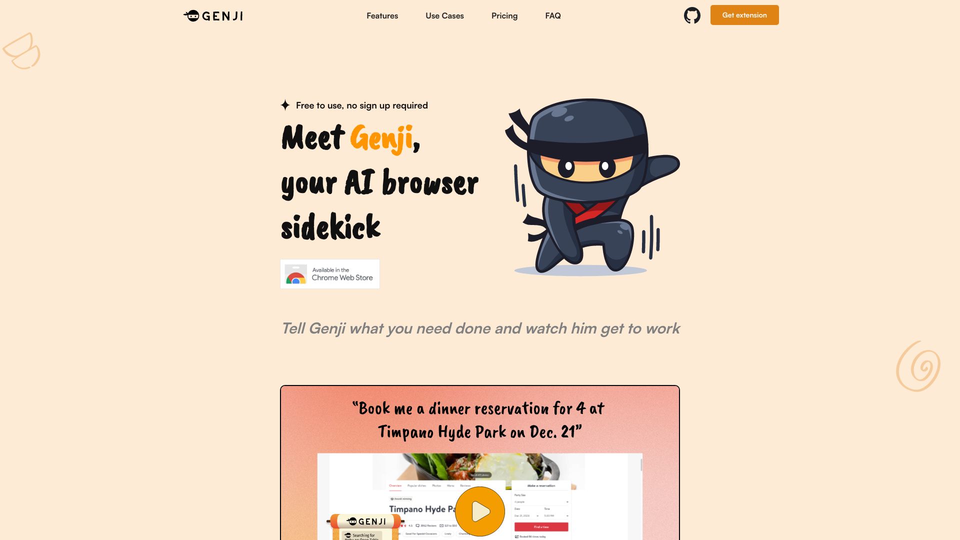 Genji - AI Browser Assistant